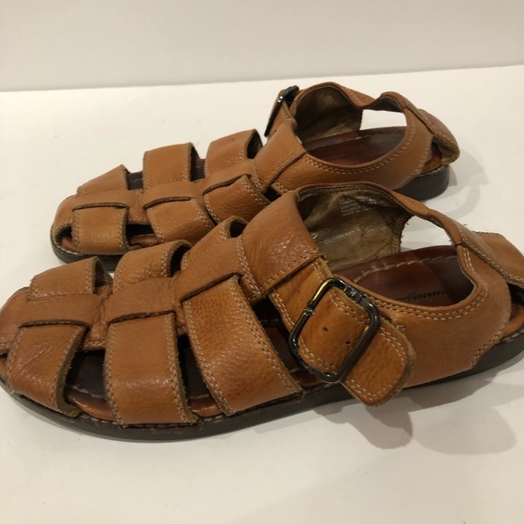 Tommy Bahama Mens Anchors Fishermans Leather Sandals Size 8 - Picture 4 of 7